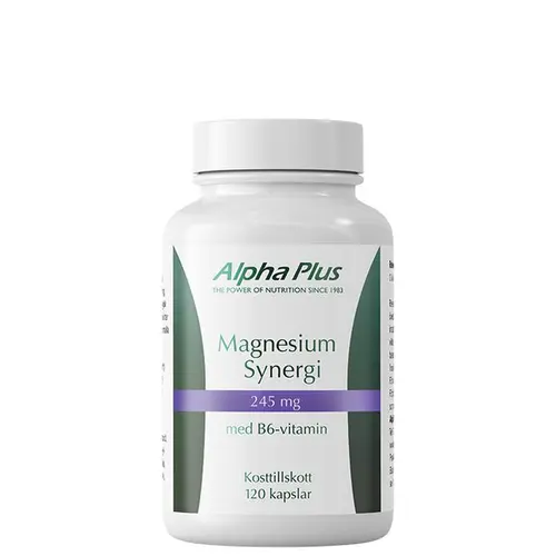 Alpha Plus Magnesium Synergi, 120 kapslar (29,4 g magnesium)