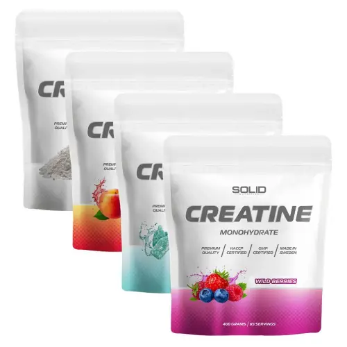 SOLID Nutrition Creatine Monohydrate, 4 × 400 g