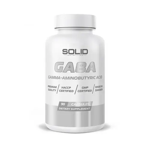 SOLID Nutrition GABA, 90 kapslar (36 g aminosyror)
