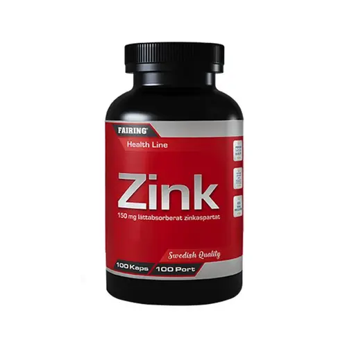 Fairing Zink, 100 kapslar (3 000 mg zink)